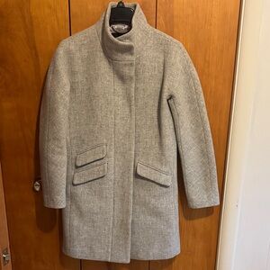 J Crew Cacoon Coat, light gray